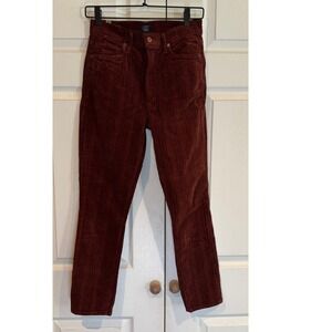 Citizens Against Humanity High Rise Corduroy Pants Skinny Ankle Copper Brown